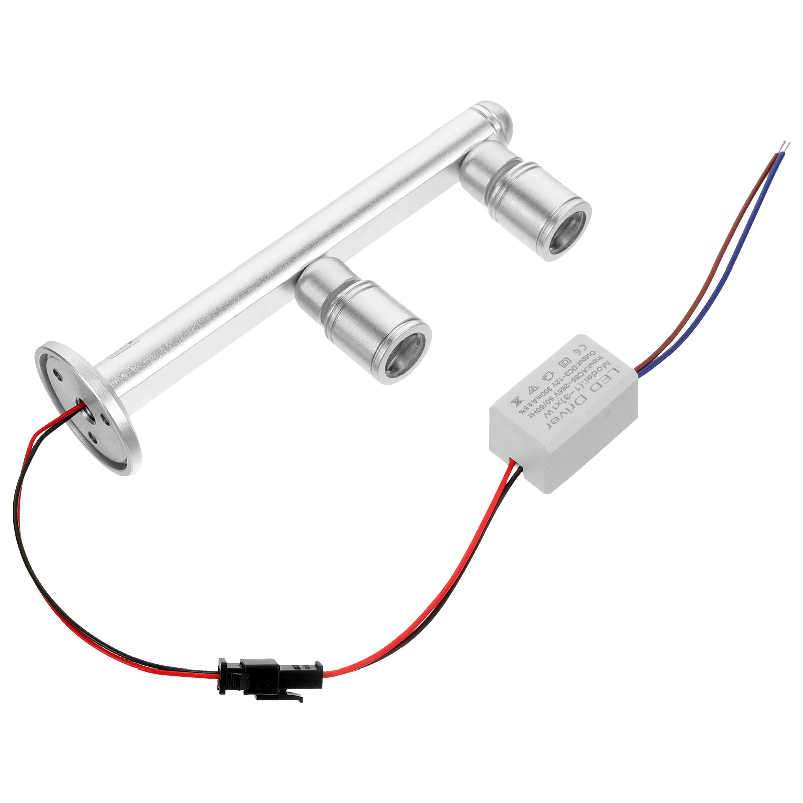 

LED Cabinet Spotlight 220V Portable Counter Lamp Indoor Silver Jewelry Display Showcase Lights Spotlights Household