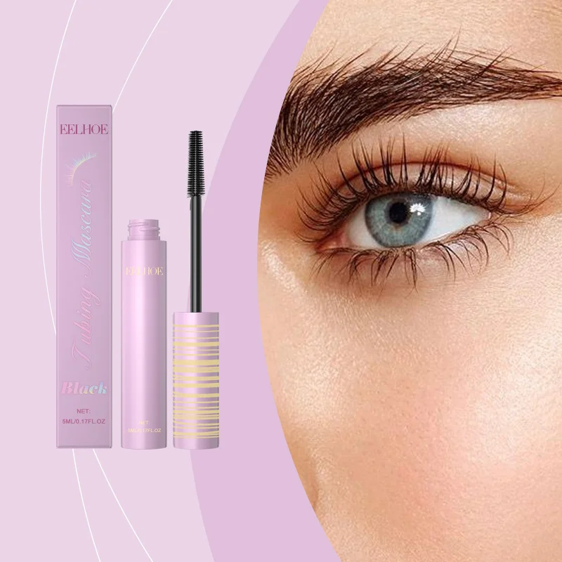 

Black Mascara Smudge-Resistant Daily Natural Long-Lasting for Party Glam Eye Makeup Eyelash Setting Boosts Curled Lashes