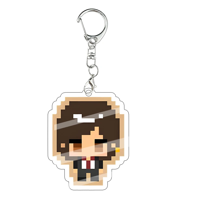 Limbus Company Ryoshu Meursault Acrylic Keychain Pendant Anime Cartoon Decoration Accessories School Bag Girls Birthday Gift view 2