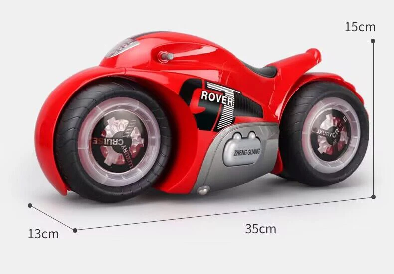 1: 14 Large 35CM Remote Control Motorcycle Special Effects with Lighting Motorcycle Model Cross country Strong Motorcycle Toy (R