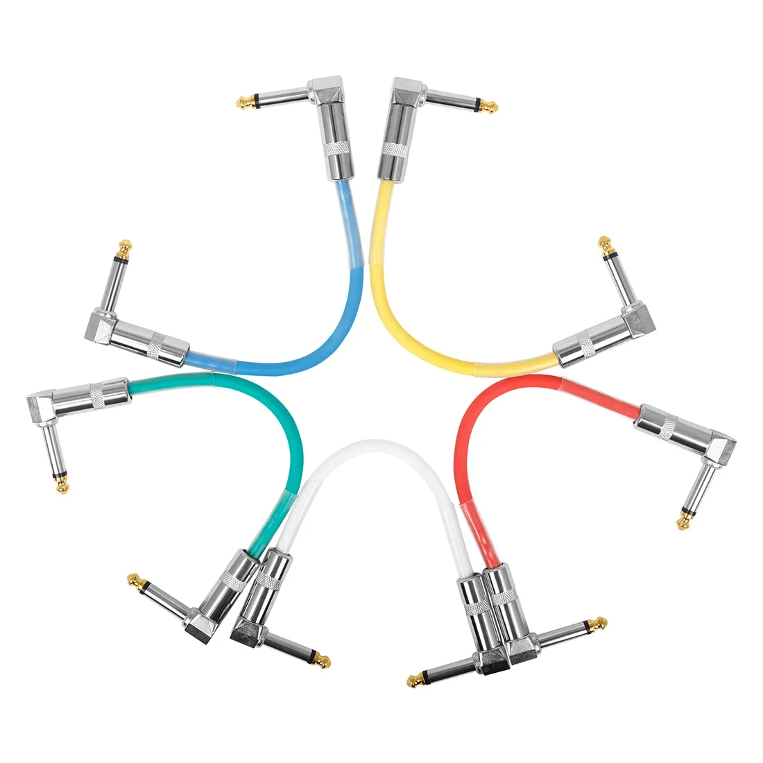 IRIN Audio Cable Guitar Effects Pedal Connecting Cables 6.35mm Low Noise Shielded Cable Leads 15CM Guitar Accessories Parts
