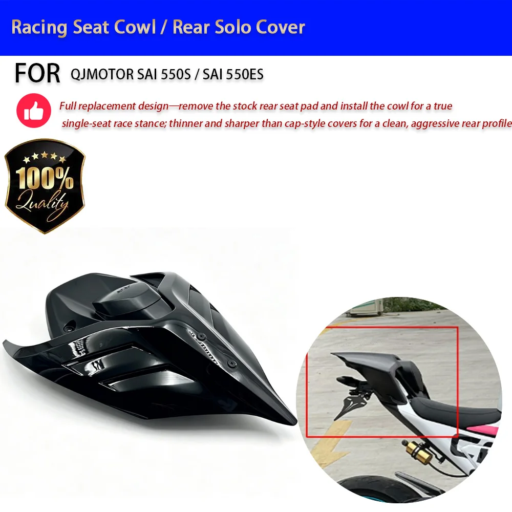 For QJMOTOR SAI 550S 550ES Racing Seat Cowl Rear Solo Cover Quick-Install Accesorios Moto Accessori Moto