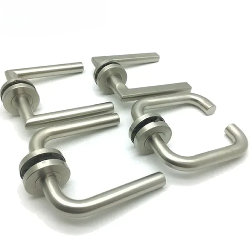 High Quality 304 Stainless Steel  Split Door Lock Handle Fire Door Handle Brushed Surface Multiple Appearances