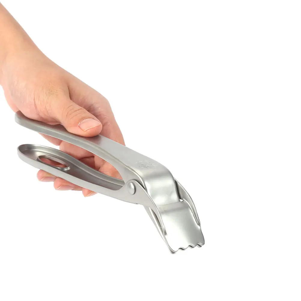 

Stainless Steel Bowl Gripper Plate Clip Dish Pan Clamp Anti Scalding Kitchen Tool Silver Non Slip Professional Helper Hot Plates