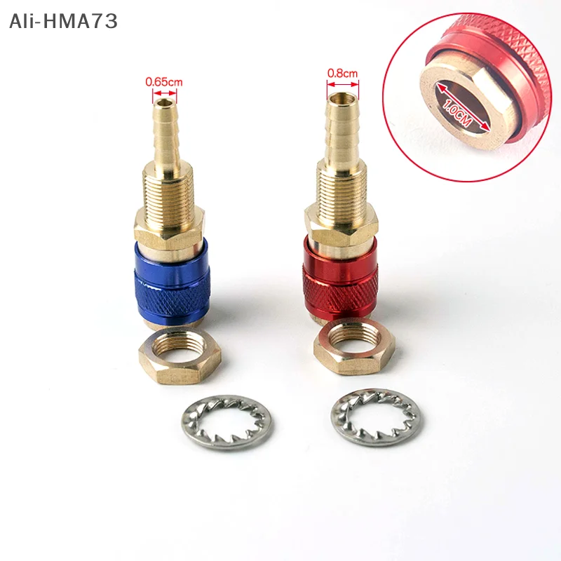 Ali-HMA73-ก๊าซระบายความร้อนด้วยน้ําอะแดปเตอร์ Quick Connector สําหรับ TIG/MIG เชื่อมไฟฉายปลั๊ก M6/M8