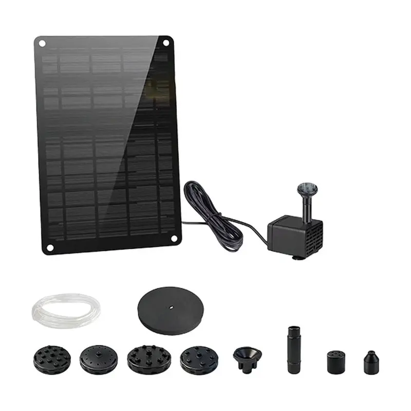 TKOH-Solar Fountain 9W Solar Panel Powered Water Feature Pump Pond Pump Kit For Garden Pool Fountain