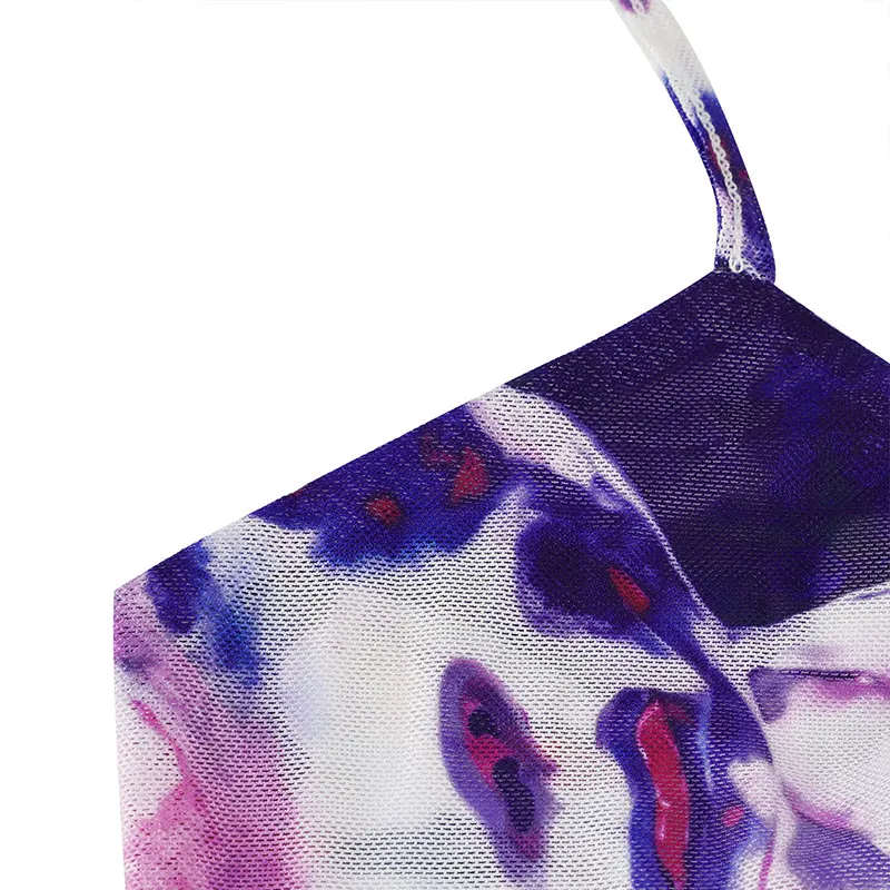 التعادل صبغ مثير رداء علوي من دون أكمام للنساء صيف جديد عارية الذراعين الخامس الرقبة سترة الشارع الشهير أزياء من الدانتل متابعة عادية سليم تنوعا تانك ملابس للسيدات #6