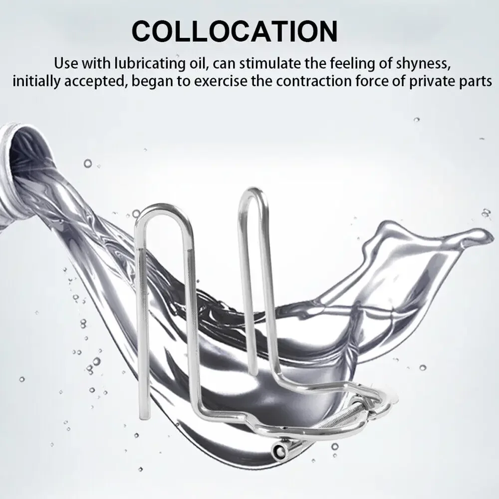 Adjustable Huge Anal Plug Dilator Vaginal Speculum Chastity Device Extreme Spreader Waterproof Stainless Steel Sex Toy For Adult