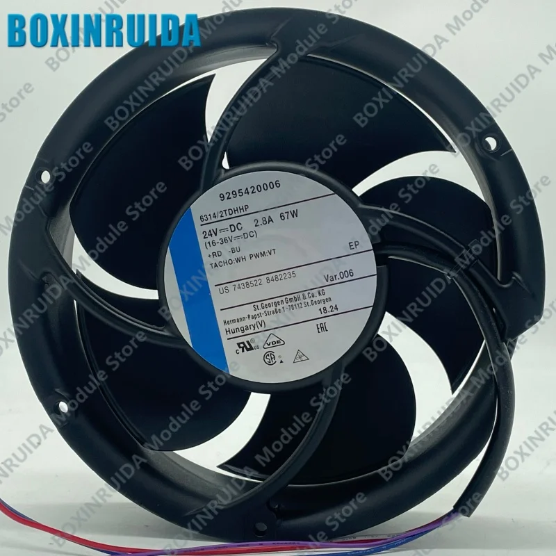 Brand new original 6314/2TDHHP High air volume EC axial flow speed regulating fan