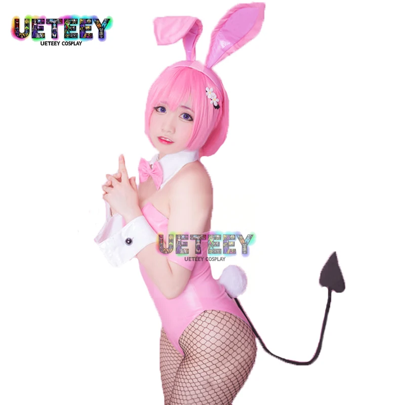 

UETEEY COS Momo Belia Deviluke Rabbit Girl Sexy Swimsuit Halloween Cosplay Costumes for Women Custom Size