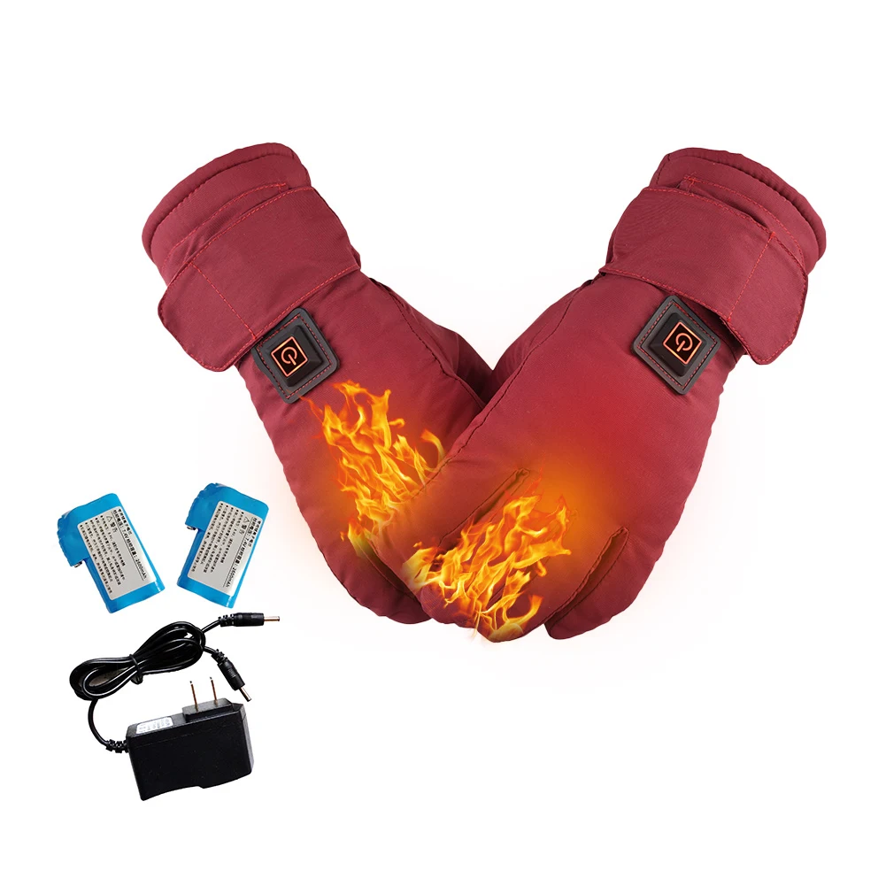 

Electric Heated Gloves Adjustable Temperature Thermal Gloves Battery Powered Rechargeable Heated Gloves Touch Screen Gloves
