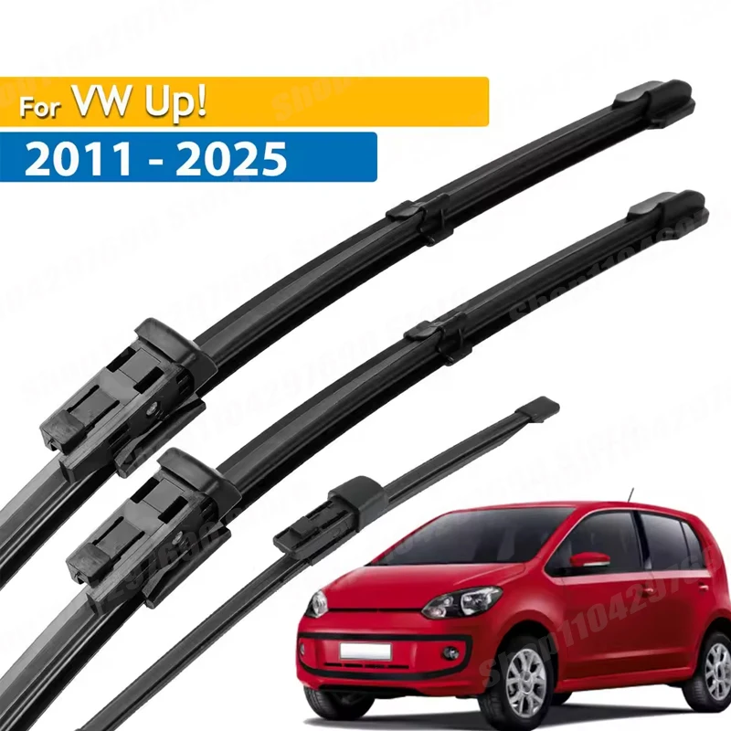 

Wiper LHD Front & Rear Wiper Blades Set For VW Up! 2011 - 2025 Windshield Windscreen Window Rain Brush 24"+16"+10"