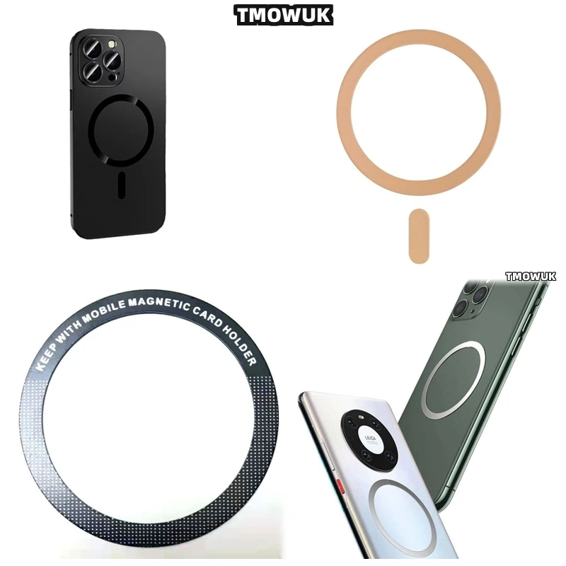 

Magsafe - Compatible Magnetic Sticker Ring For HUAWEI Mate 30 40 50 60 70 X3 X5 P40 P30 Pro RS Nova 9