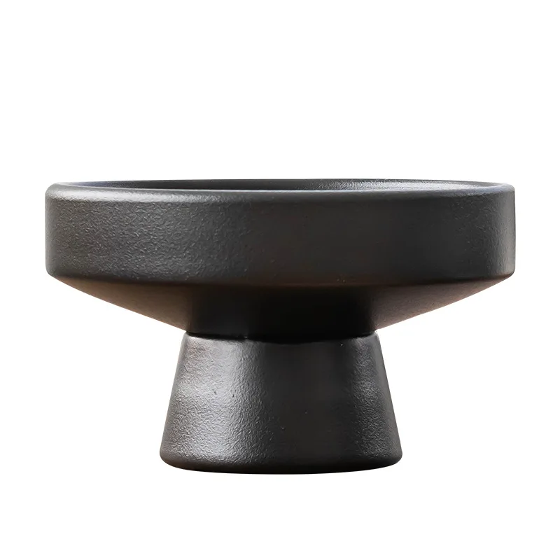Creative and minimalist Jian Shan flower vase flower pot decoration living room desktop ceramic Chinese decorative basin