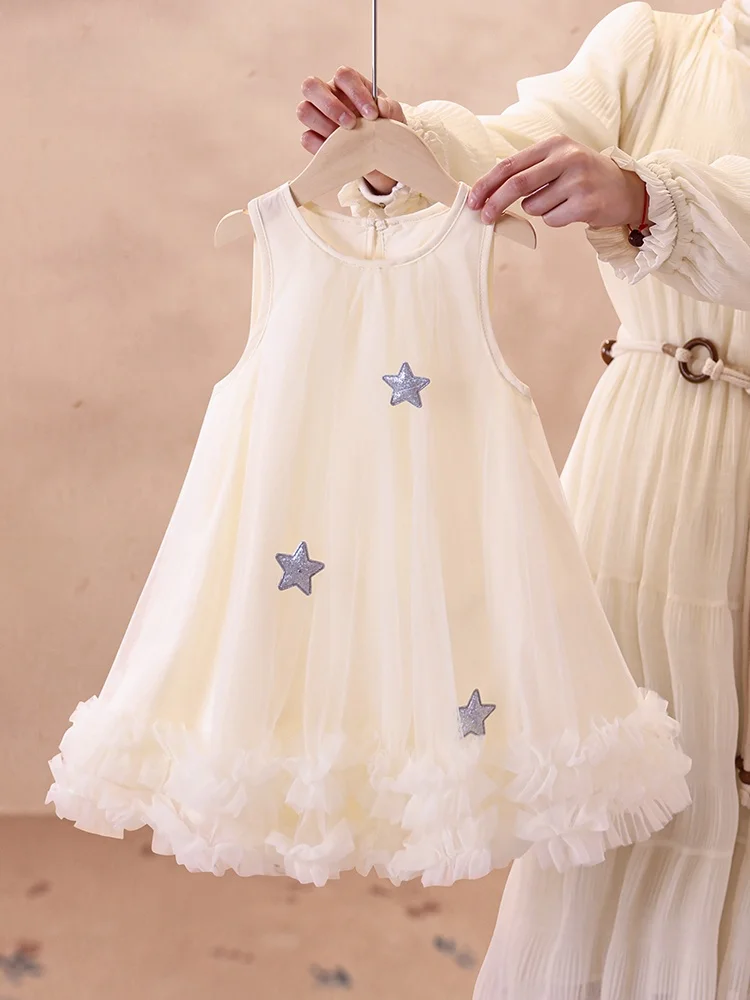 princess-style-cotton-summer-dress-for-girls-ages-13-mesh-vest-skirt-baby-one-year-old-birthday-ceremony-fashionable-kids