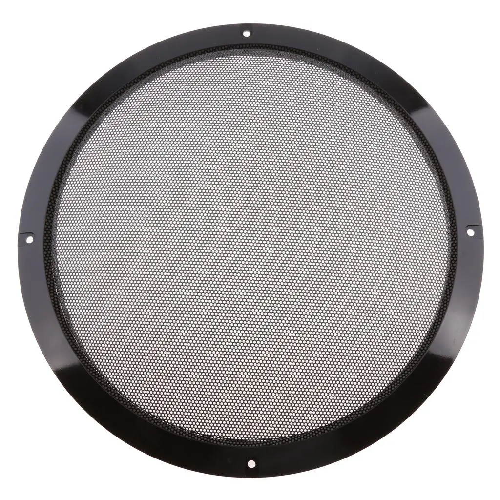 10 inch Black Color Mesh Speaker Decorative Circle Subwoofer Grill Cover Guard Protector with Screw