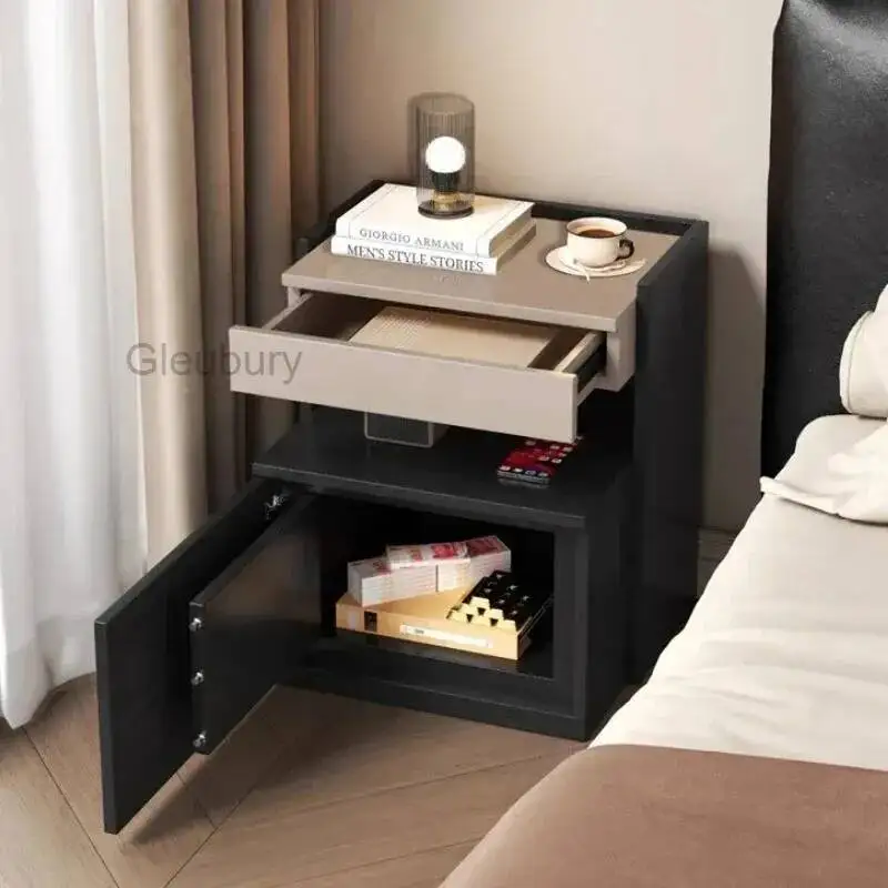 Bedside Multifunctional Safe nightstands Intelligent Modern Table with Password Lock Bedside tables nightstand Storage locker