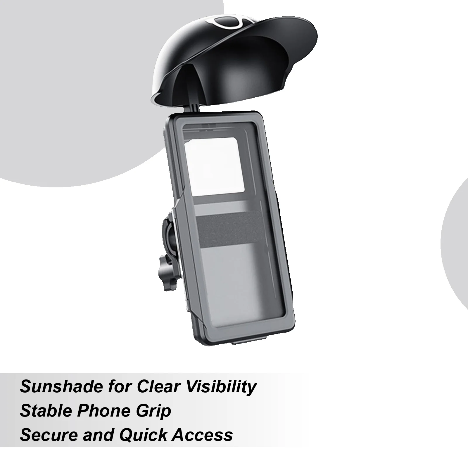

Motorcycle Phone Holder Support With Sun Hat Mobile Phone Bracket Mount For Women Men Riding Motorcycles Bicycles Scooters