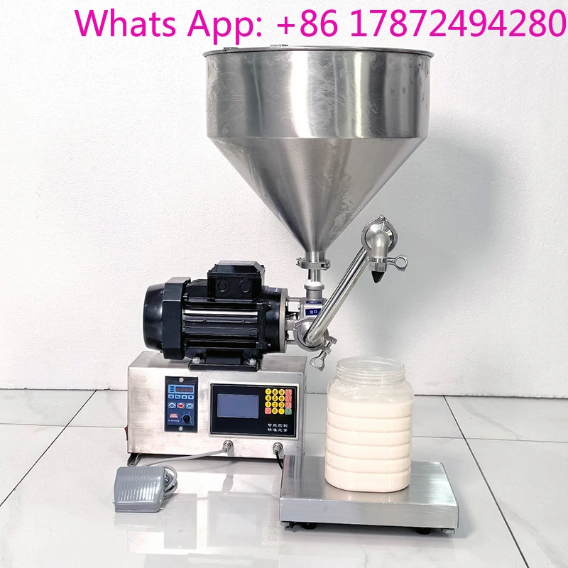 100-30000ml High-Viscosity Liquid Filling Machine Sauce/Honey/Paste/Coating/Jam Bottle Filling Flexible Pump 750W