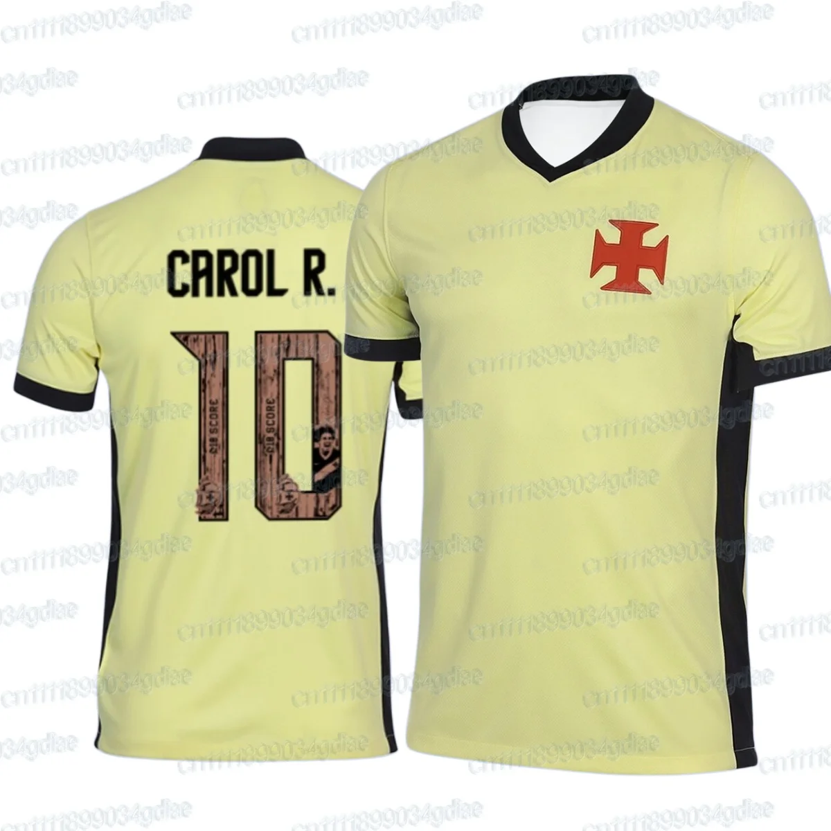 202627 Vasco Da Gama Brasilianisches Fußballtrikot für Herren, Sportliches Oversize-Design, Atmungsaktiv, Schnelltrocknend, Streetwear-Oberteile, Familien-Matching – Detail 5