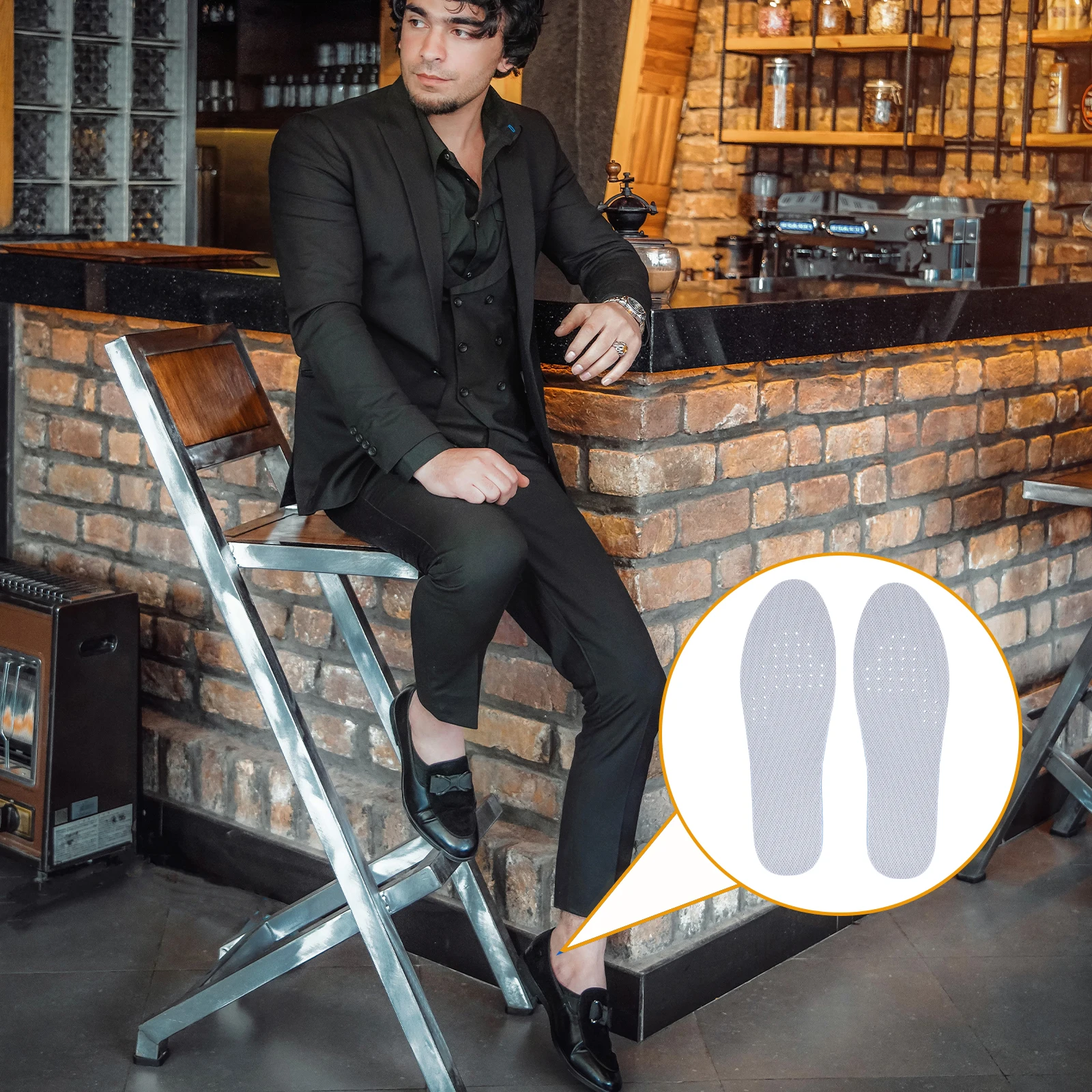 

Breathable Shock-Absorbing Heightening Insoles EVA Shoe Cushions Non- Sports Pads for Comfortable Foot Care