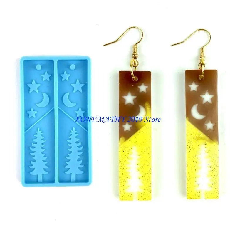 

F42F Silicone Earring Mold Earring Resin Mold Jewelry Earring Making Casting Tool