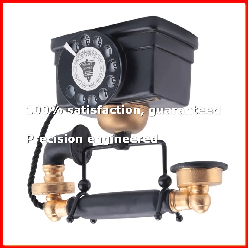 Industrial loft Retro Rotary Phone Model Crafts Decoration Shop Cafe Living room Showcase Decoration Decoration props-A13G