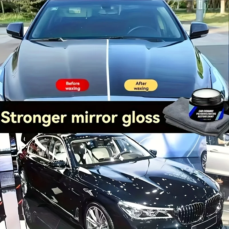 طلاء سيراميك نانو للسيارات - مقاوم للخدش، سهل الاستخدام، بدون بقايا، مناسب لجميع المركبات، إصلاح وتلميع الخدوش
