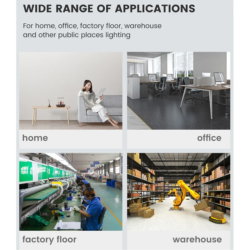 Ampoule LED pliable en forme d'éventail E27, 28W, déformation AC220V/110V, pour plafonniers domestiques, entrepôt et Garage, feuille blanche 6500K