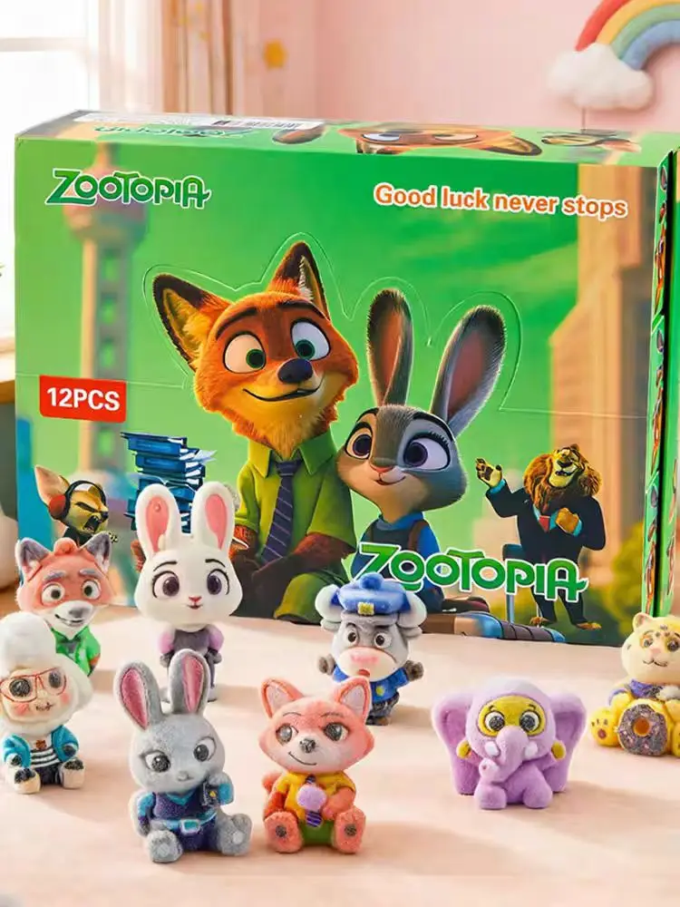 2026 Zootopia سلسلة لطيف جودي هوبس نيك وايلد نيك صندوق أعمى الشكل الحلي جمع لعبة نموذج عيد ميلاد اللعب صندوق غامض