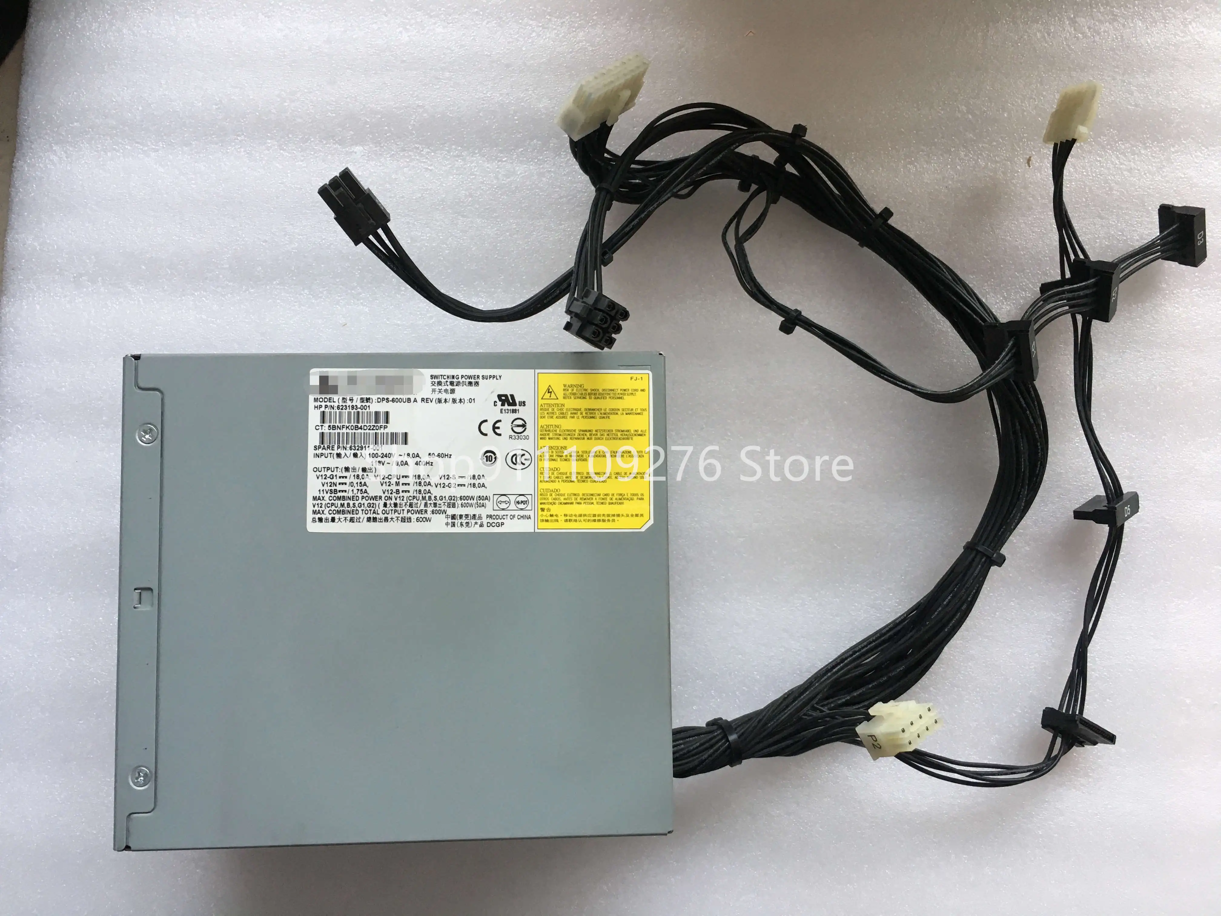 Original PSU for HP Z420 600W Power Supply DPS-600UB A  623193-001 632911-001 MAX 600W