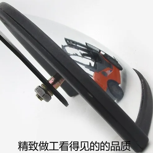 Suitable for forklift rearview mirrors with a wide angle and semi-circular convex surface