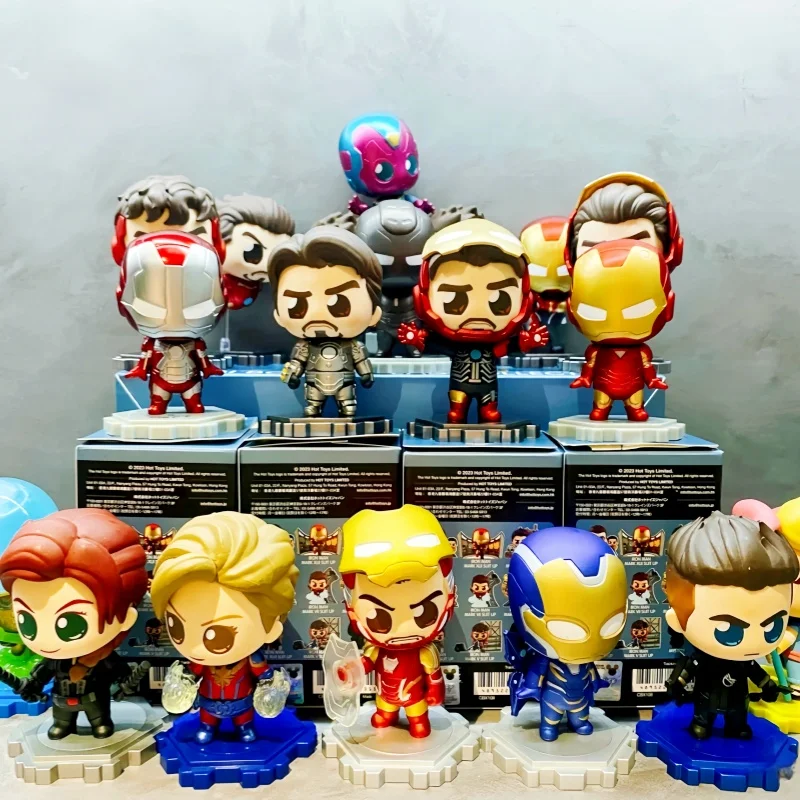 

Iron Man Tony Stark Armor Series Kawaii Blind Box Handheld Mini Treasure Doll Car Home Decoration Gift