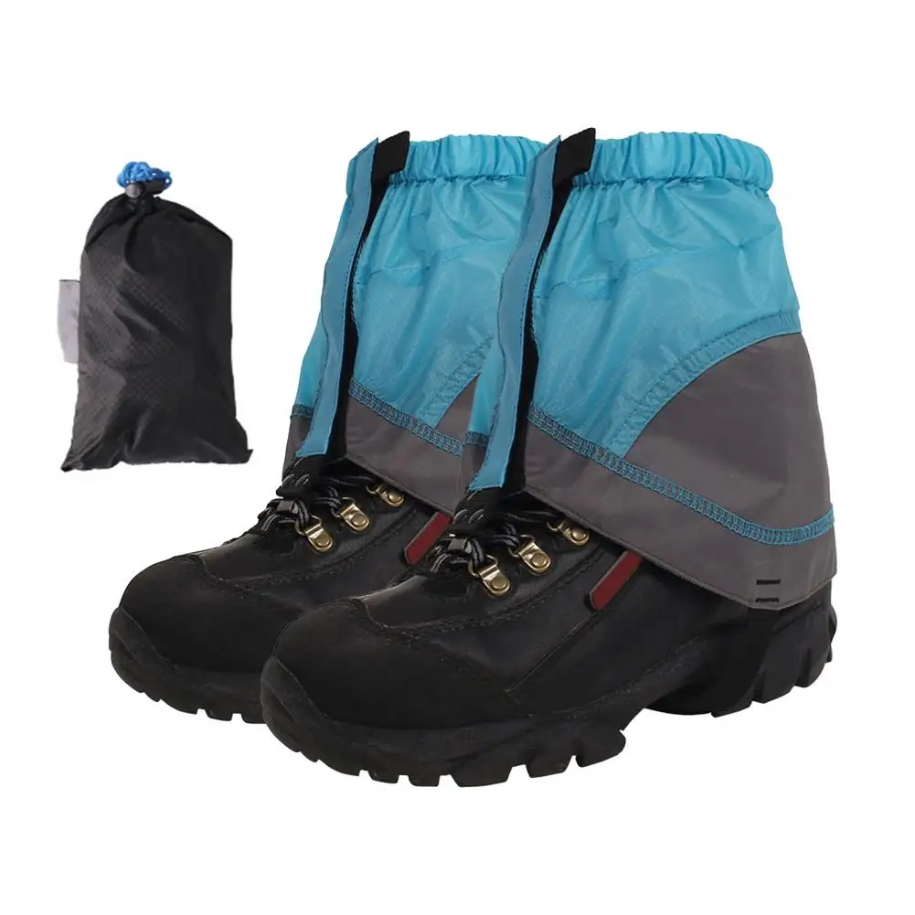 1 Pair Waterproof Hiking Gaiters Adjustable Leg Gaiters with Fastener Tape Lightweight Boots Shoes Low Ankle Gaiters Leg Guards