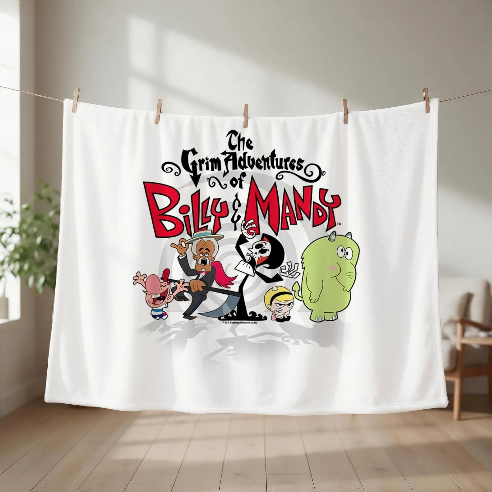 The Grim Adventures Of Billy & Mandy Group Shot T Throw Blanket Luxury St For Decorative Sofa Hairy Summer Beddings Blankets