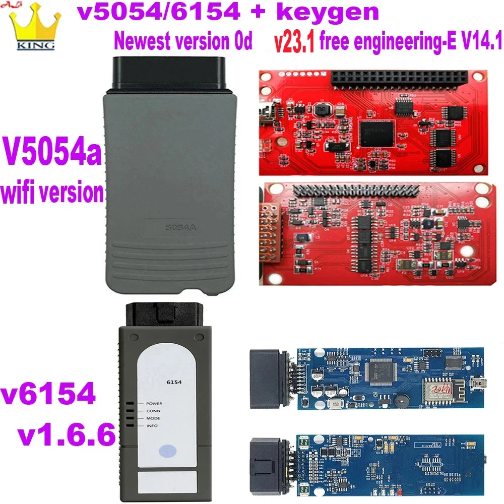 

OKI V5054a WIFI Version 6154 Support v23.1 Free Engineering-E 14.1 OBD2 Code Scanner Full Support V Au-di Sk0-da Diagnostic tool