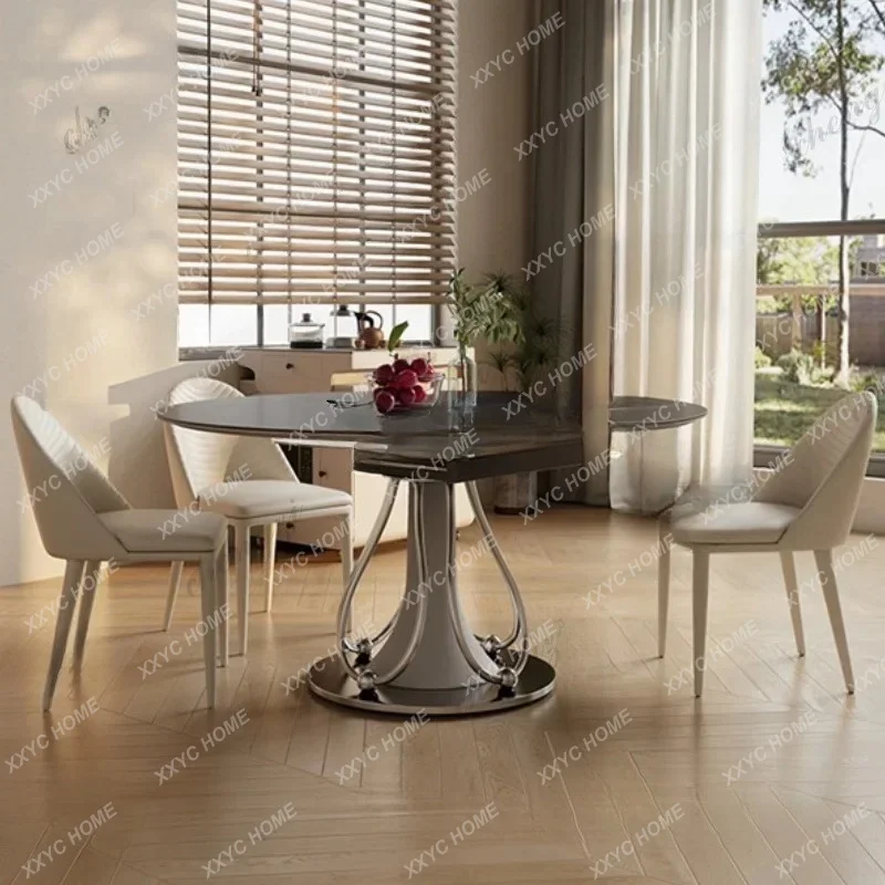 XX Luxury Modern Dining Tables Restaurant Advanced Storage Retro Dining Tables Decoration Indoors Home Furniture