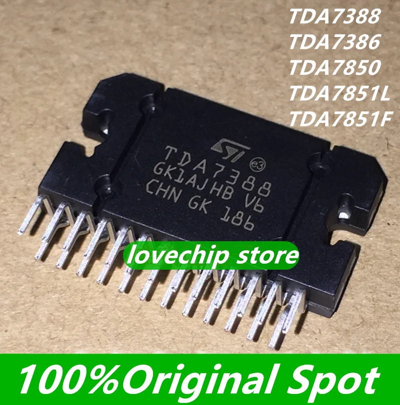 100% Original TDA7388 TDA7386 TDA7850 TDA7851LF car amplifier chip ZIP25 new imports ZIP stock  power amplifier block chip IC