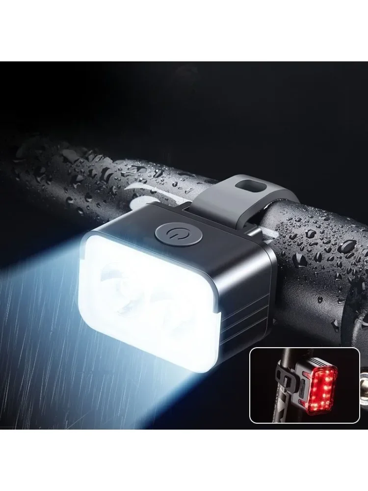 AliExpress Bicycle Waterproof Night Riding Light Illumination Front Lights Brake Warning Mountain Road Bicycle Rear Lights Riding Equipment
