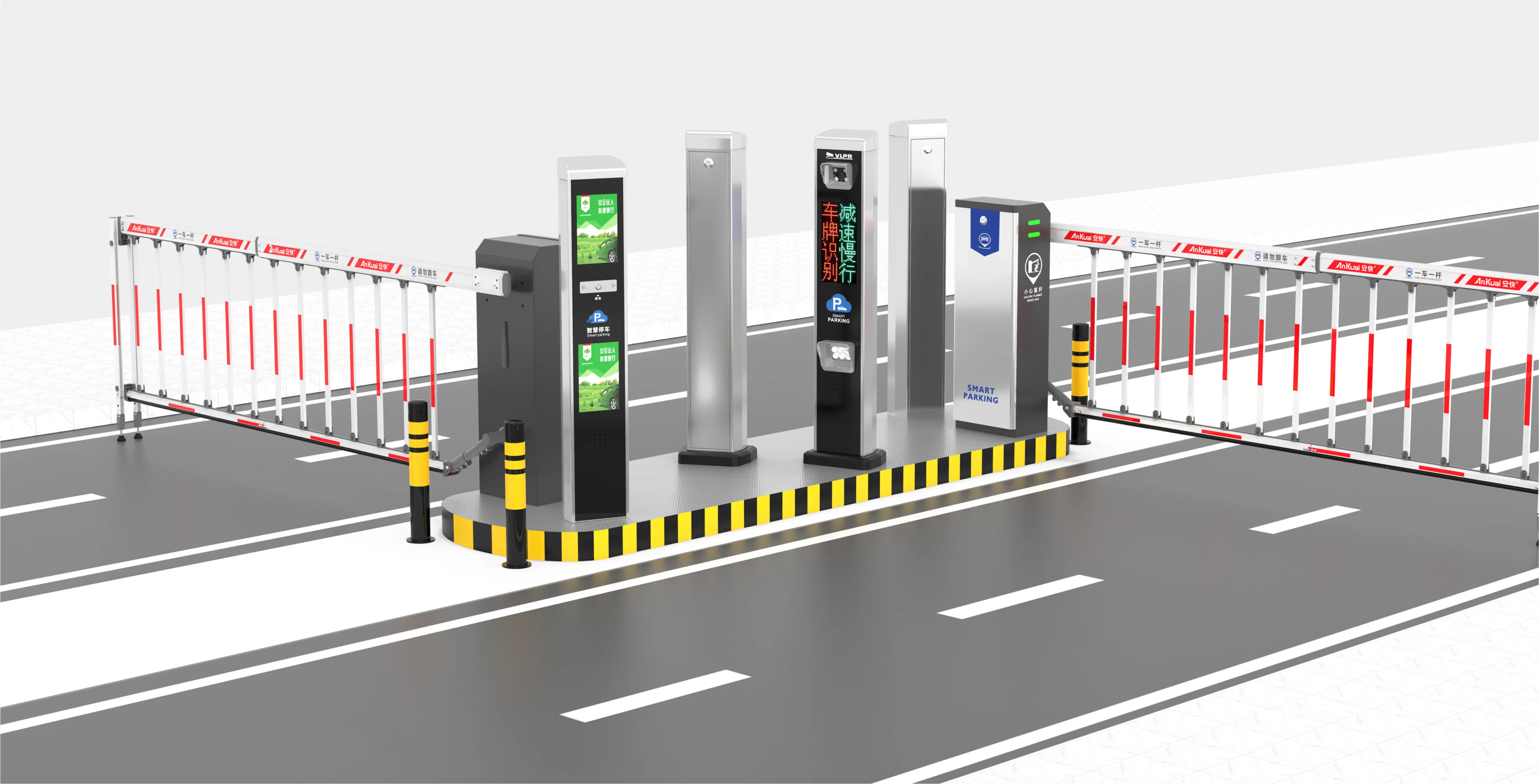 Ankuai ALPR AKP815 License Plate Recognition Parking Lot System Traffic Car Vehicle Barrier Gate Identification Access