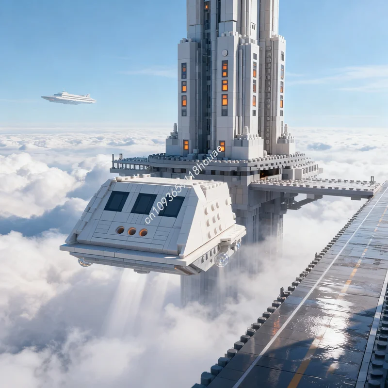 

530pcs MOC Star Trek Type F Shuttlecraft TOS Spaceed Model Building Blocks Assemble Christmas Gift DIY Creative Toys Idea Brick