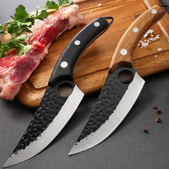 커버 포함 수제 단조 바이킹 스타일 요리사 칼 – 스테인리스 스틸 정육점 보닝 나이프, 5.5인치 고기 식칼 Best5 커버 포함 수제 단조 바이킹 스타일 요리사 칼 – 스테인리스 스틸 정육점 보닝 나이프, 5.5인치 고기 식칼 Best5