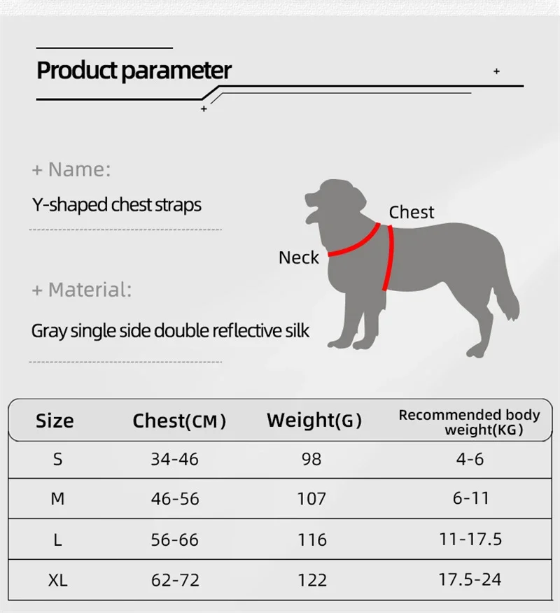 Pet Boss Adjustable Dog Harness Reflective Pet Dog Harness Saddle Style Breathable Dog Chest Strap for Dogs