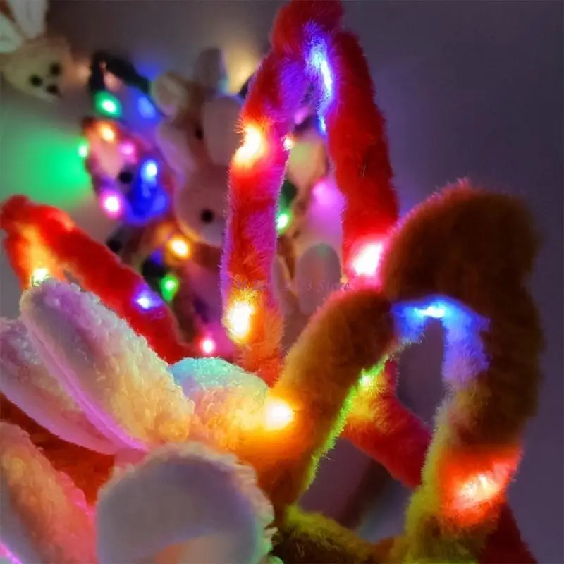 49ME مهرجان عقال سنة الأرنب القطيفة هيرباند فتاة النساء غطاء الرأس الملحقات