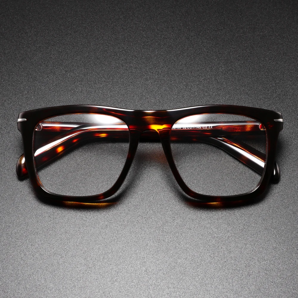 

Handmade Acetate Square Optical Frame for Men High Quality Oversize Eyeglasses Frame Luxury Brand Designer Eyewear Customizable