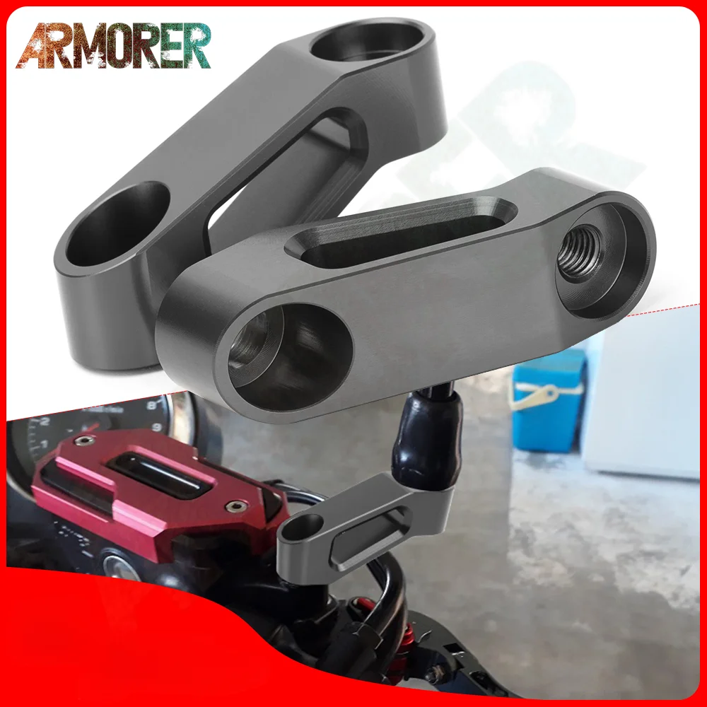 Motorcycle Accessories Mirror Extend Riser Spacers Extension Adapter For YAMAHA TRACER 900 GT TRACER 900GT TRACER900 GT - 2022