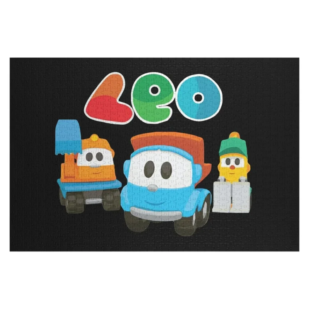 

leo the truck, lifty and scoop Jigsaw Puzzle Customized Gifts For Kids Personalized For Kids Puzzle