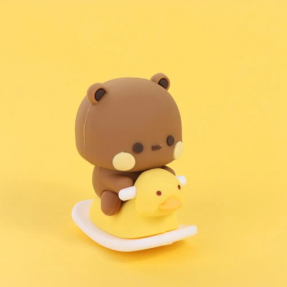 Bubu Dudu Panda Bear Figure Toys Collectible Cute Action Kawaii Bear Toy Doll Ornament Home Deroc Birthday Christmas Gift