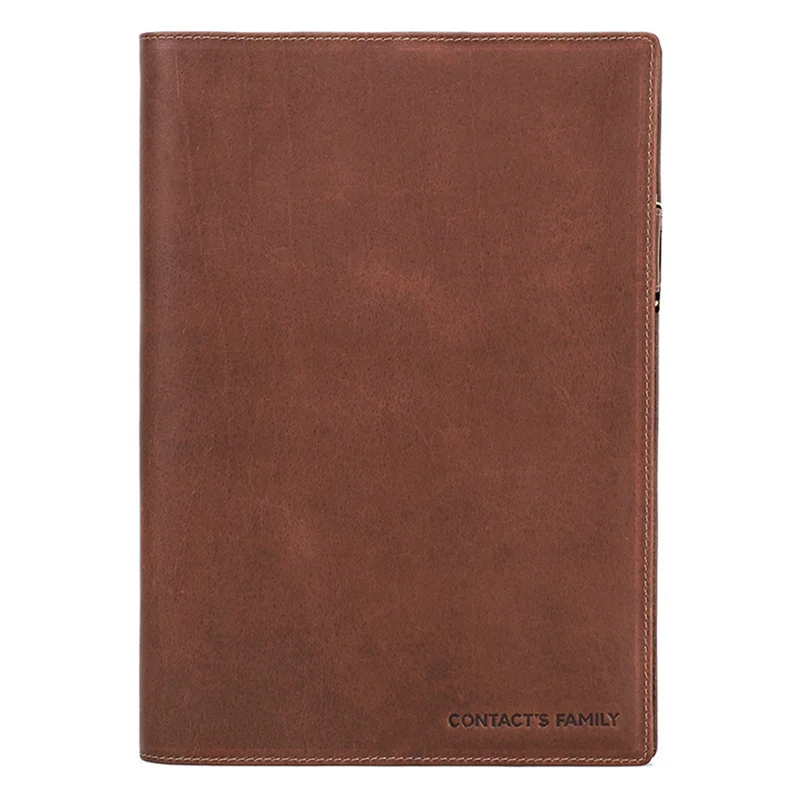 

J1UL1N Retro Leather Book Cover Sleeve Protector With Pen Holder Business Notepad Notebook Book Case Office School Supplies