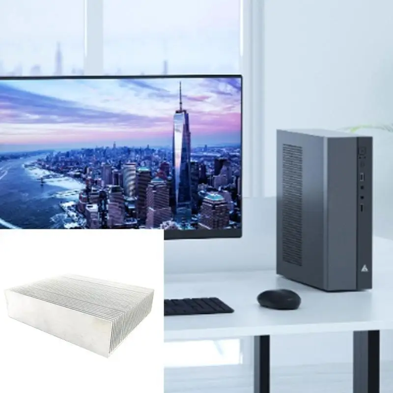 

Y1UB 1PC 150x130x38mm Heatsink Coolers Aluminum Heat Sink for Cooling ICChip LED Power Transistor